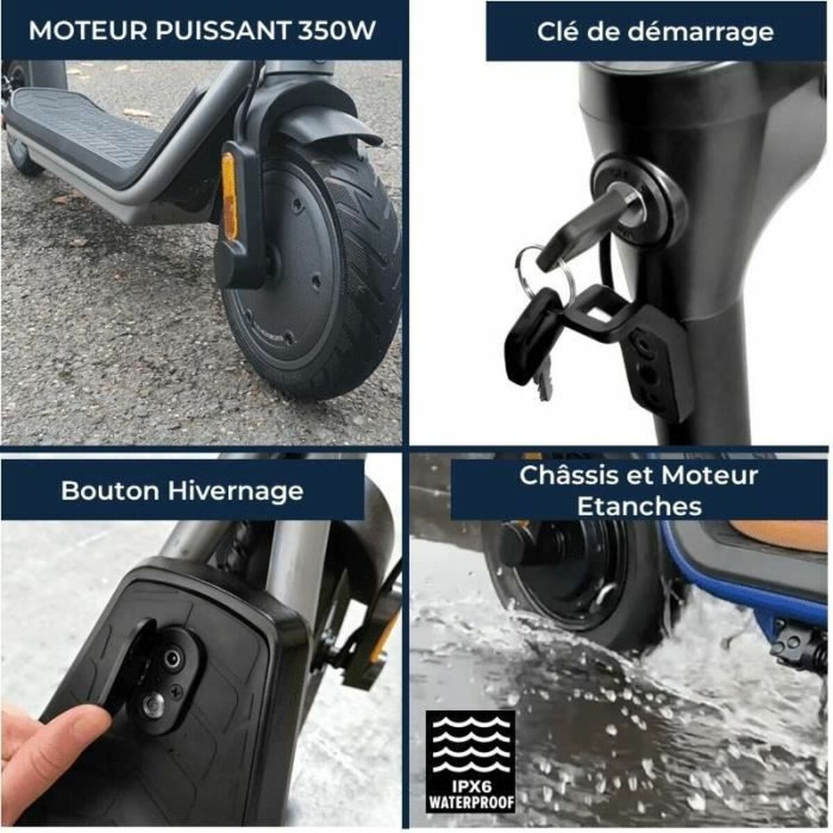 Yeep.me Elektrische Step Yeep.me 85A Zwart 350 W