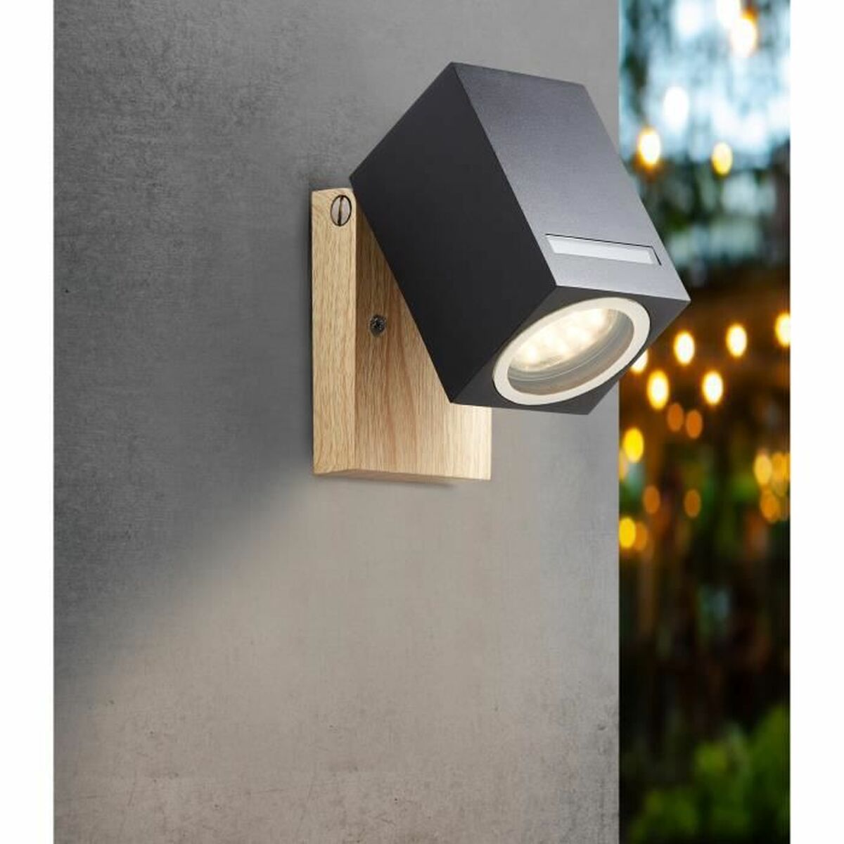 Brilliant Wandlamp Brilliant Galeni Zwart Natuurlijk Metaal Kristal 20 W Gu10