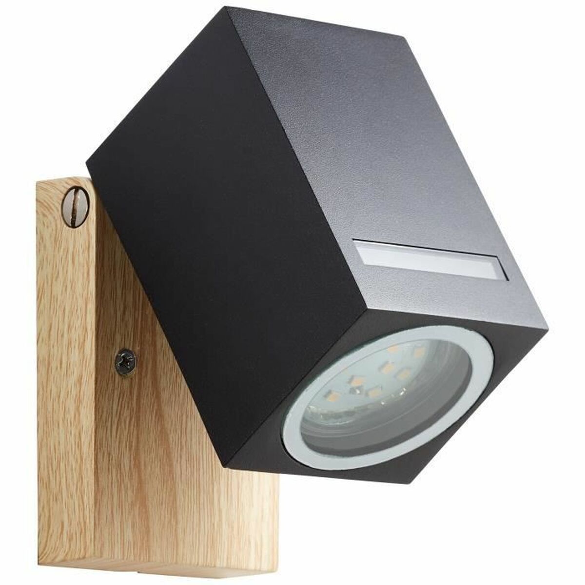 Brilliant Wandlamp Brilliant Galeni Zwart Natuurlijk Metaal Kristal 20 W Gu10