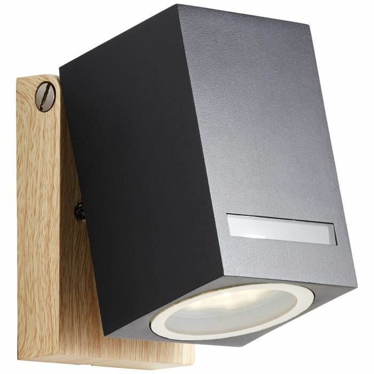 Brilliant Wandlamp Brilliant Galeni Zwart Natuurlijk Metaal Kristal 20 W Gu10