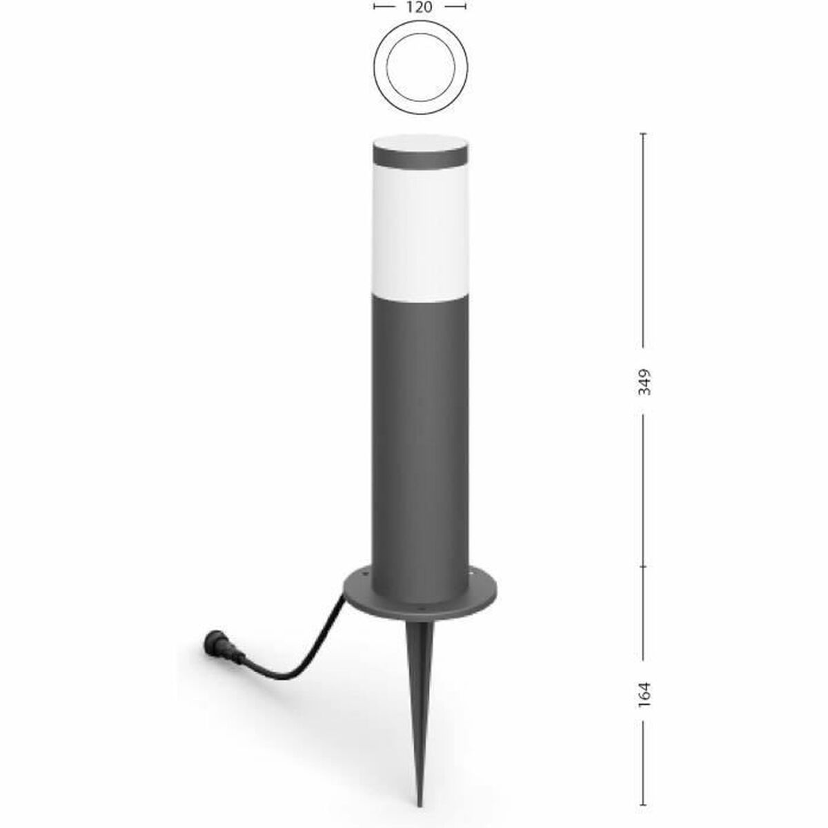 Philips Lamp Philips Grijs 220-240 V Warm Wit 600 Lm
