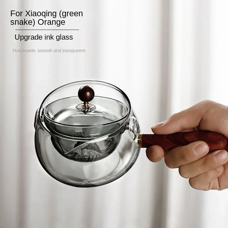 Aurora Luxe Glazen Theepot – 500ML met Infuser, Hittebestendig & Elegant Design