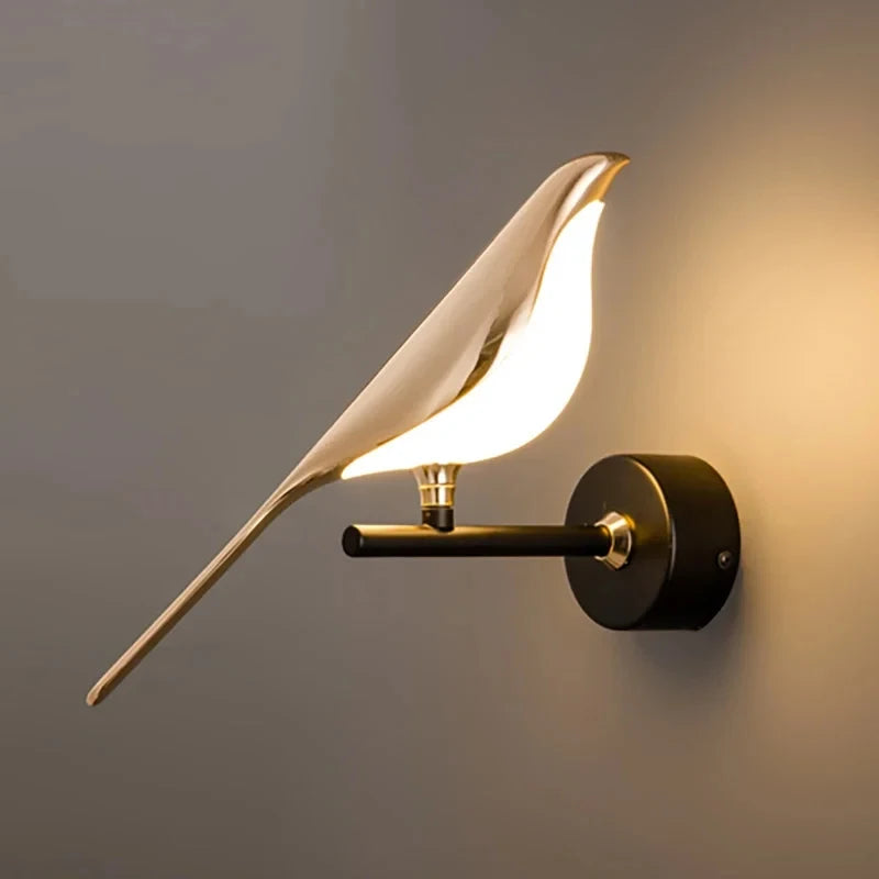 Golden Bird LED Wall Lamp