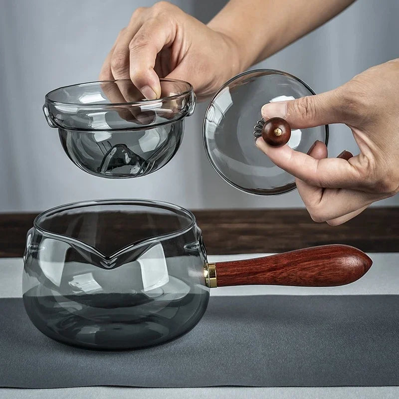 Aurora Luxe Glazen Theepot – 500ML met Infuser, Hittebestendig & Elegant Design