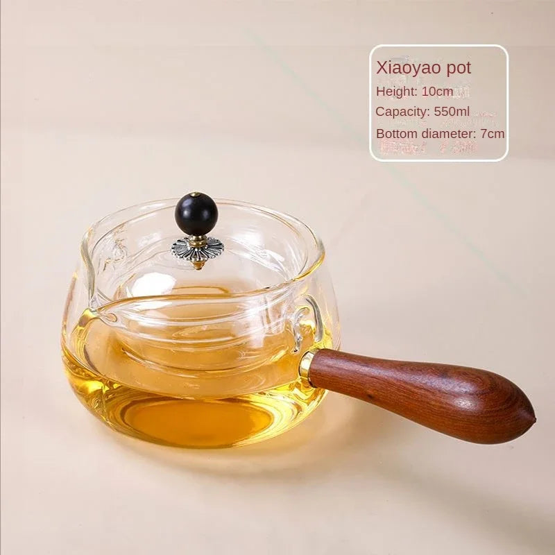 Aurora Luxe Glazen Theepot – 500ML met Infuser, Hittebestendig & Elegant Design