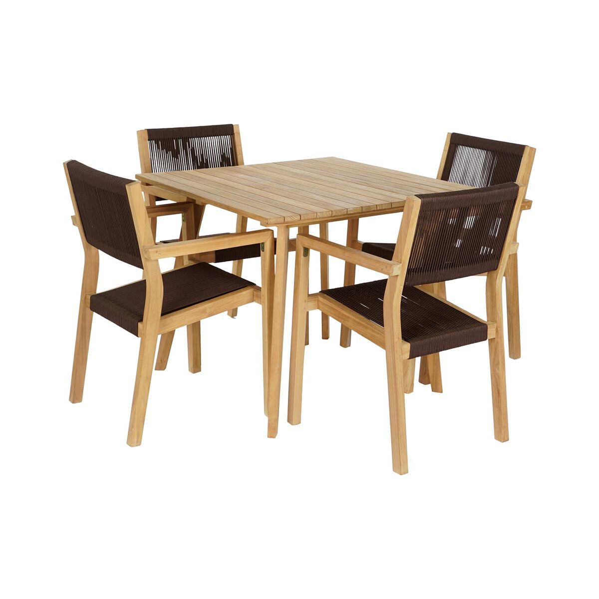 Dkd Home Decor Tafel Met Vier Stoelen Dkd Home Decor 90 X 90 X 75 Cm
