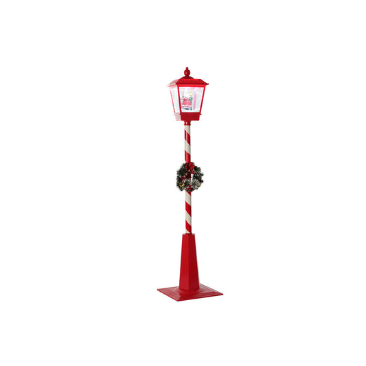 Dkd Home Decor Straatlantaarn Dkd Home Decor Wit Rood Metaal 30 X 30 X 180 Cm