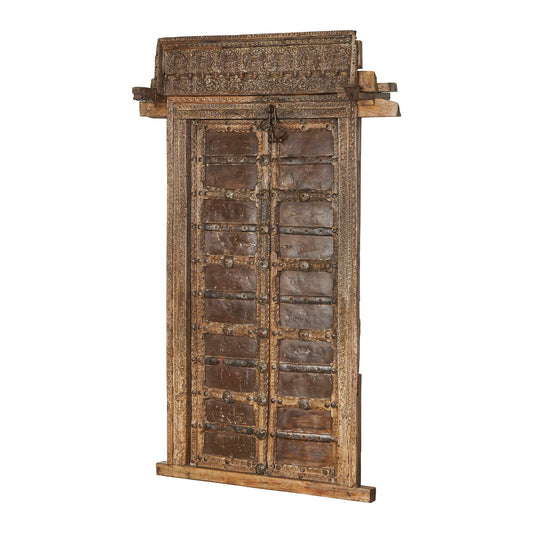 Home Esprit Decoratief Tuinfiguur Home Esprit Bruin Teakhout 120 X 46 X 190 Cm Deur