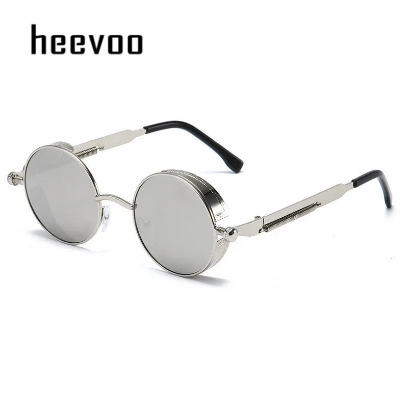 Round Metal Sun Glasses High Quality Oculos de sol