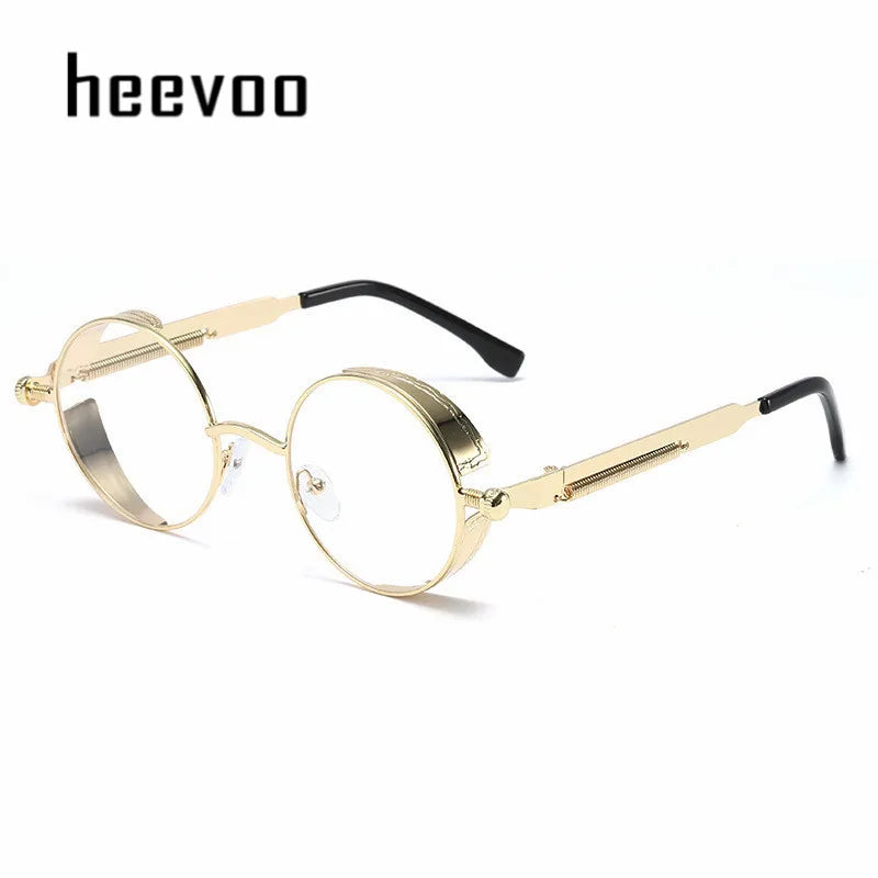 Round Metal Sun Glasses High Quality Oculos de sol