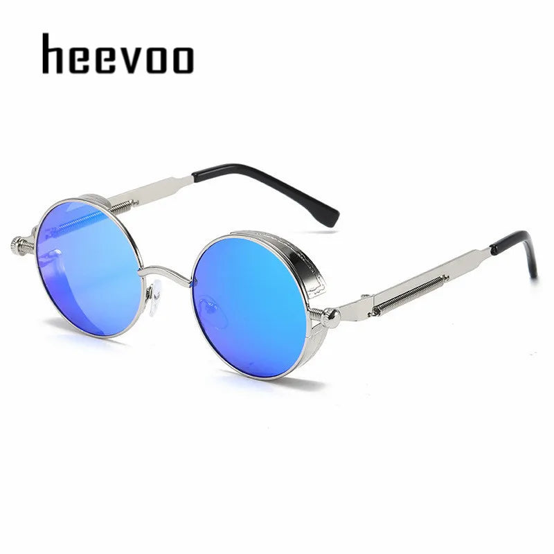 Round Metal Sun Glasses High Quality Oculos de sol