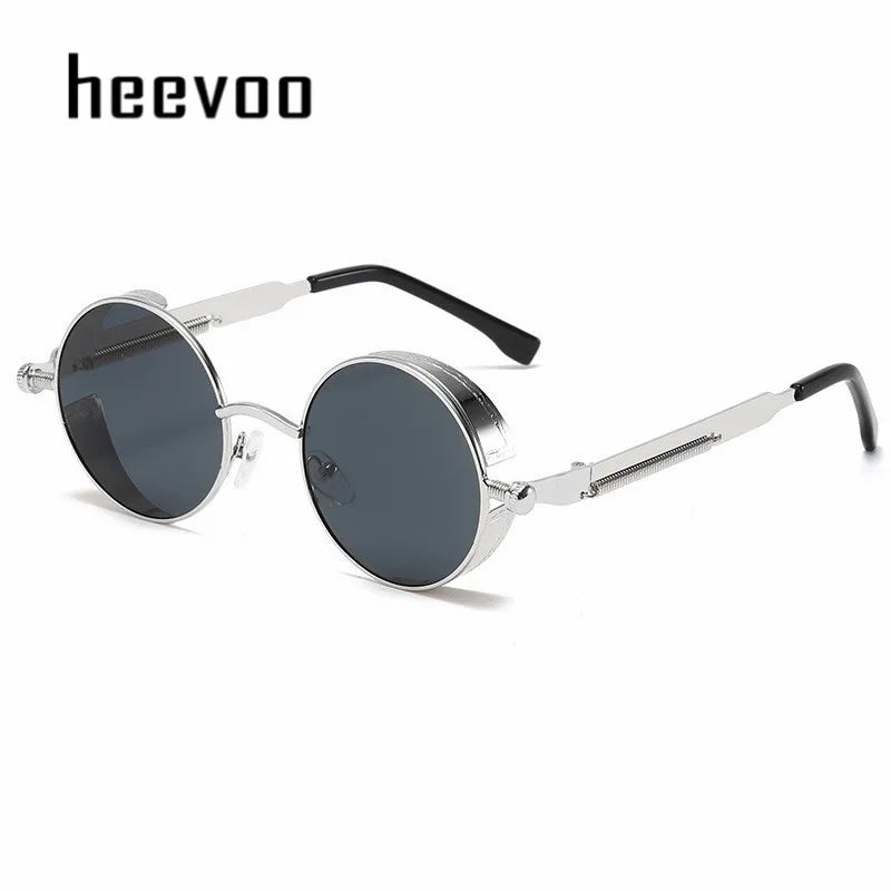 Round Metal Sun Glasses High Quality Oculos de sol