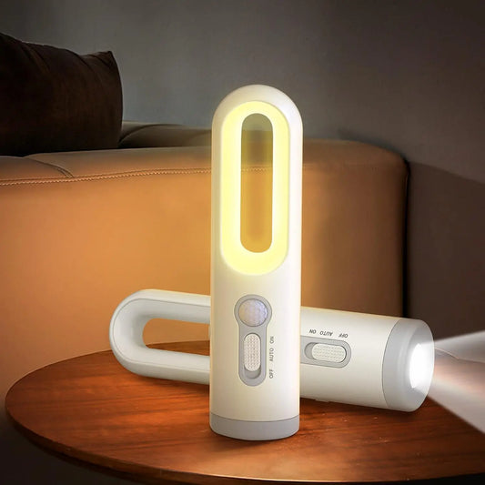 LED Motion Sensor 2-in-1 Night Light & Portable Flashlight