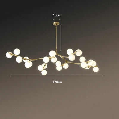Led Ceiling Chandelier Lustre Glass Balls 24 heads Hanging