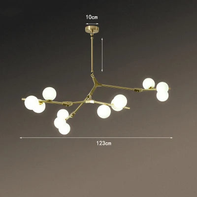Led Ceiling Chandelier Lustre Glass Balls 24 heads Hanging