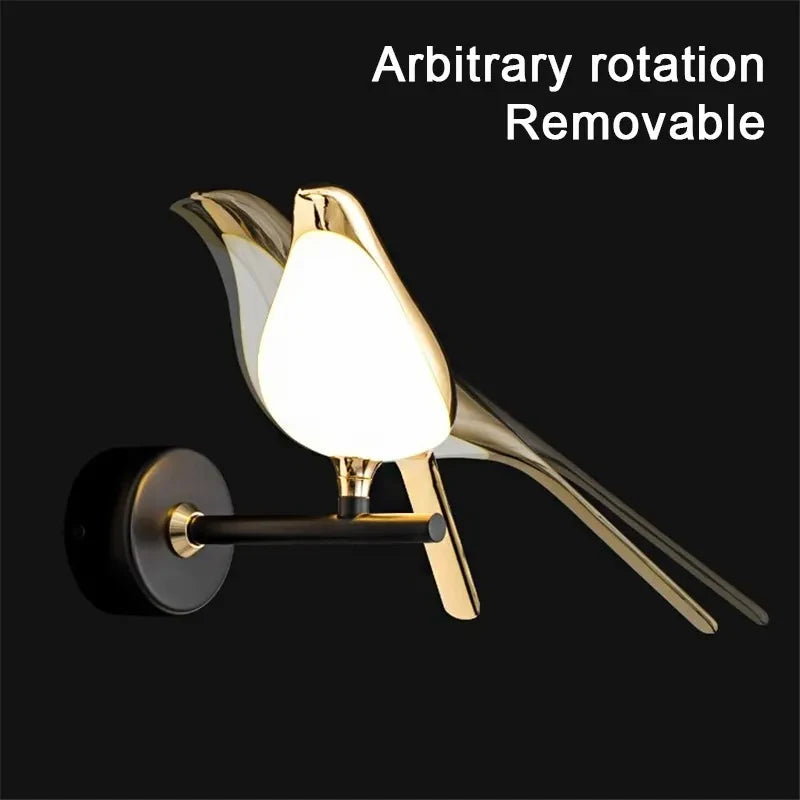 Golden Bird LED Wall Lamp