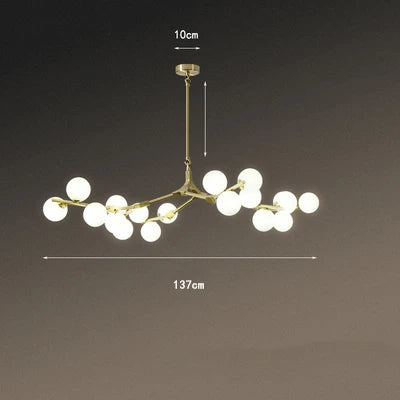 Led Ceiling Chandelier Lustre Glass Balls 24 heads Hanging