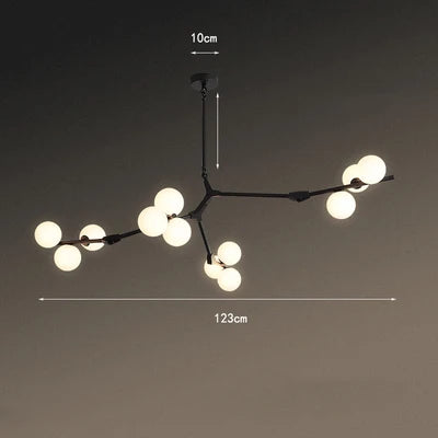 Led Ceiling Chandelier Lustre Glass Balls 24 heads Hanging