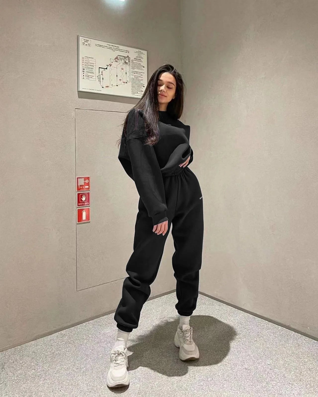 Autumn/Winter Women's 2-Piece Hoodie & Pants Set