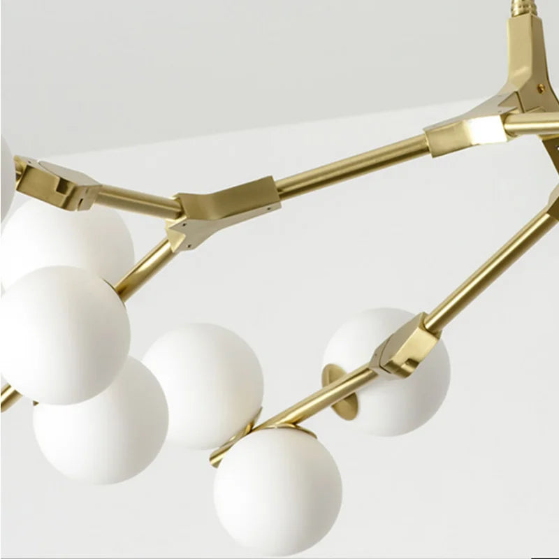 Led Ceiling Chandelier Lustre Glass Balls 24 heads Hanging