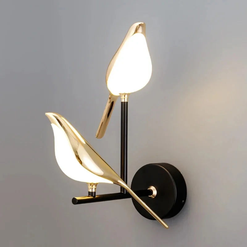 Golden Bird LED Wall Lamp